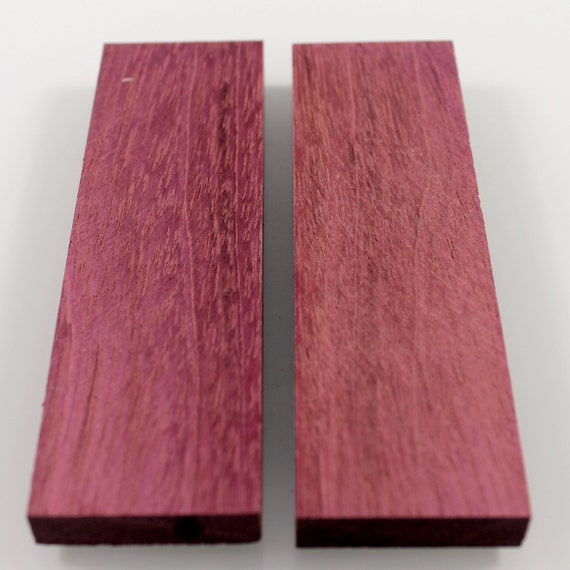 Purple Heart Wood Knife Scales Handle blank 7918 by MaragosWood