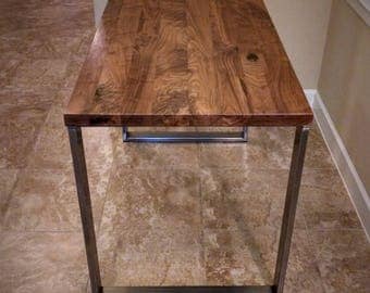 Walnut Table Top - Solid Black Walnut // Pub, Coffee, Kitchen, Island, Conference, Dining, Breakfast (No Base)