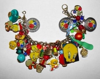 Tweety Bird Charm Bracelet