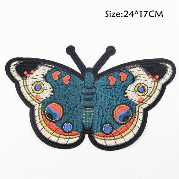 Items similar to Beautiful Butterfly Embroidered Applique Patch