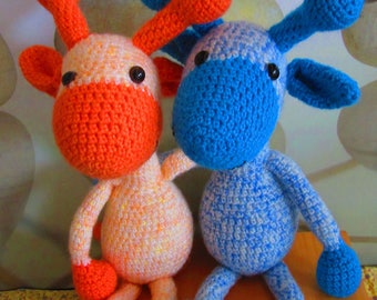 crochet boy-girl giraf, Twin present, Amigurumi giraffes, baby gift twin giraffes,dieren,Häkeln Giraffes, uncinetto giraffes, giraf tweeling