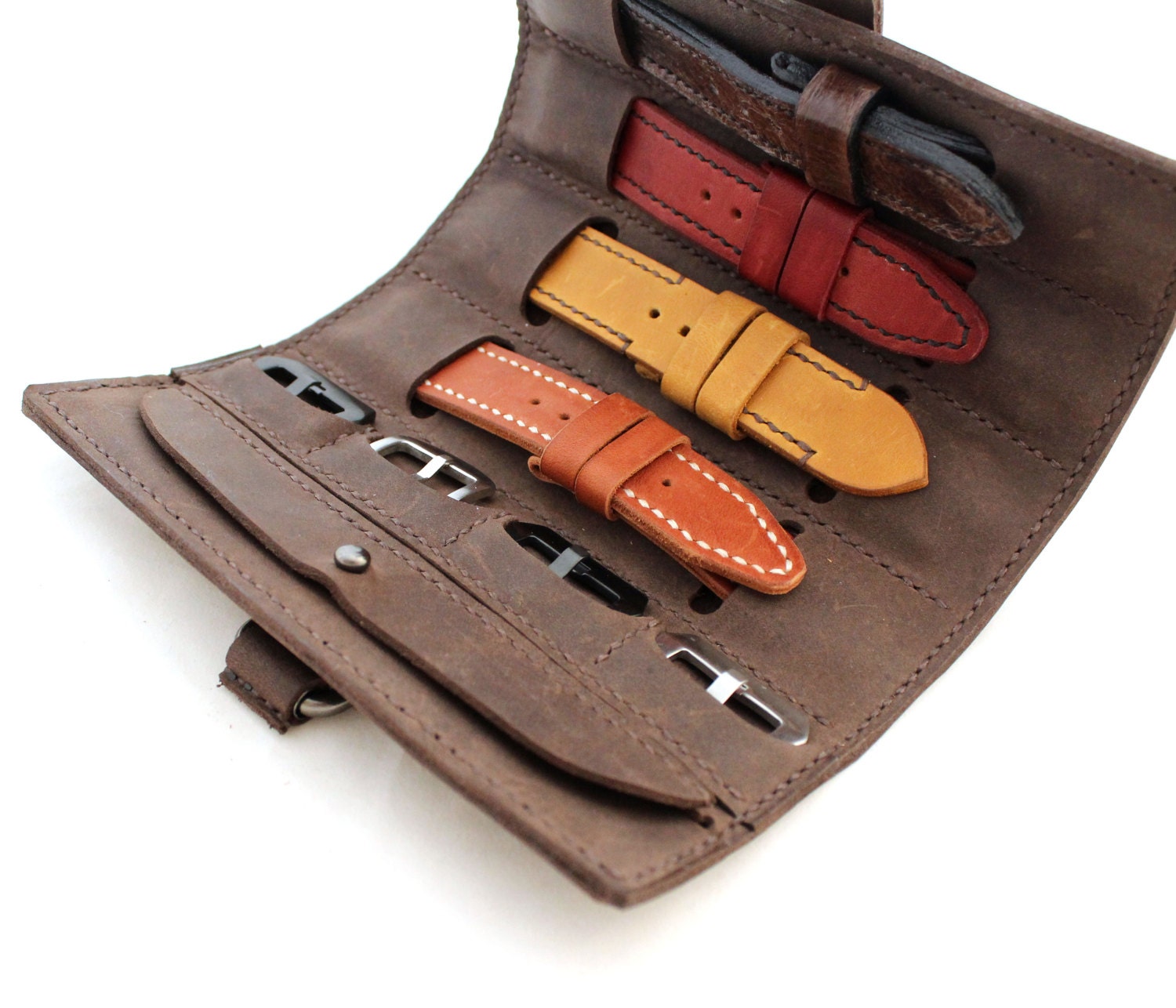 Watch strap roll Leather Watch Roll Watch Pouch watch storage