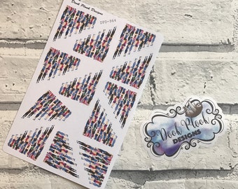 Running stickers for Erin Condren, Plum Paper, Filofax, Kikki K (DPD964)