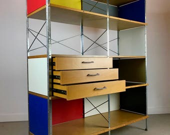 Mid Century Modern EAMES for Herman MILLER Modular ESU Shelving Unit