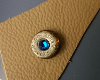 Bullet Tie Tac, Bullet Tie Pin, Bullet Hat Pin, Bullet Jewelry, Silver Bullet Pin, Upcycled Jewelry, Hunters Pin, Western Pin, Shooters Pin