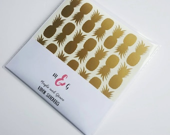 Pineapple stickers envelope seal vinyl sticker- vinyl decal - diy party - pineapple decor - favour stickers - craft stickers - invitations