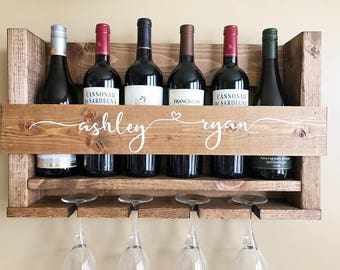 Wine Rack | Girlfriend Gift | Wedding Gift | Personalized Gift | Housewarming Gift | Gift For The Couple | Newlywed Gift | Anniversary Gift