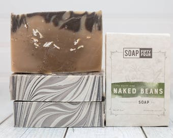 Coffee Soap | Activated Charcoal Soap | Fragrance Free Soap | Oat and Coffee Bar | Exfoliating Soap | Natural Soap | Rustic Soap