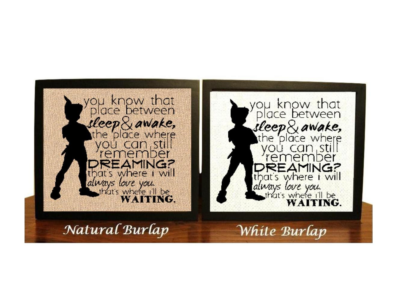 Peter Pan Quote Neverland JM Barrie Place Between Sleep