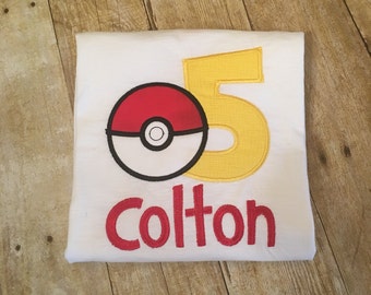 Pokemon Birthday Shirt