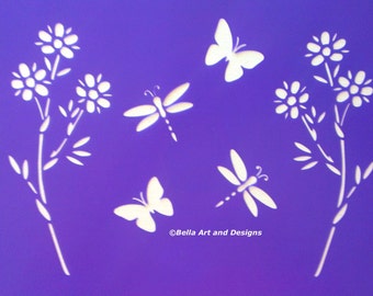 Dragonfly stencil | Etsy