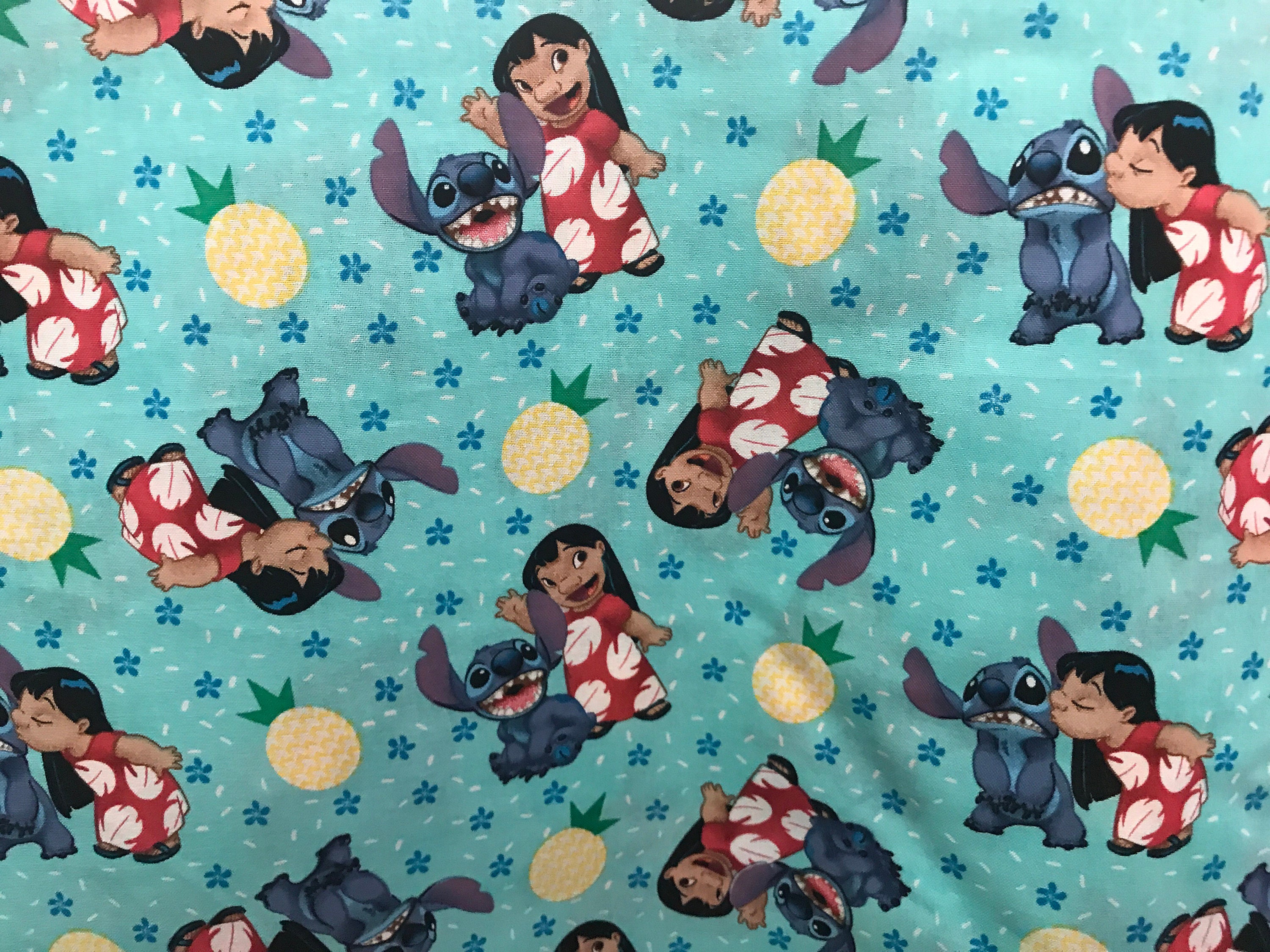 Disney Lilo And Stitch Fabric Disney Fabric Lilo Fabric Hawaiian Fabric Girls Fabric 6610