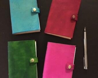 A6 Coloured Leather Journals