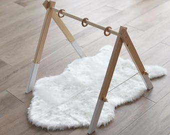 Modern Wooden Baby Gym / Activity Center / Stylish and Natural Nursery Decor / Baby Activity Gym / Wooden Frame