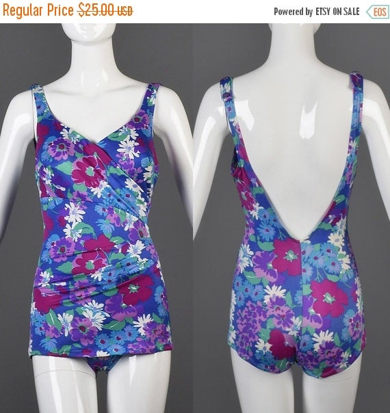 SALE 36B 1980s Swimsuit 80s One Piece Swimsuit by SSforLess