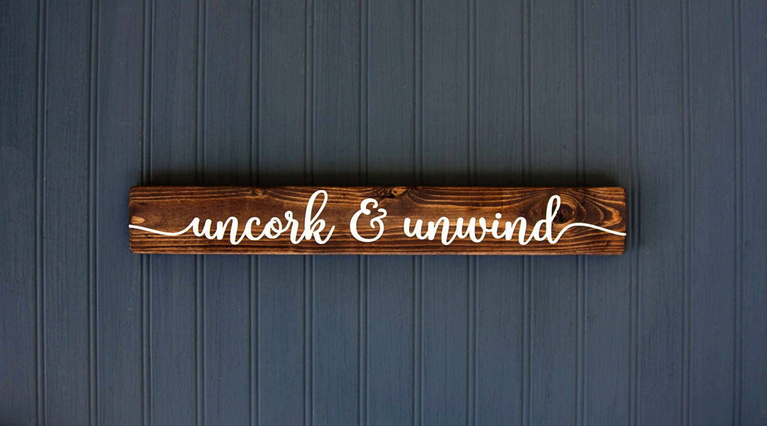 Housewarming Gift for Wine Lover Rustic Wine by LibertyIslandFarm