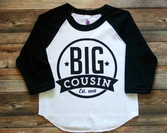 Big Cousin Shirt - Personalized Big Cousin Shirt - Big Cousin Raglan Shirt - Big Cousin T Shirt - Im Going to be a Big Cousin