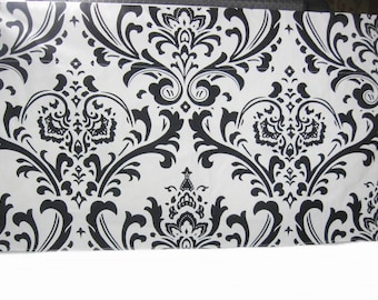 2 Pcs Black and White Kitchen Curtain Valance, Window Treatment
