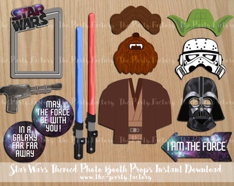 Star Wars Photo Booth Props Instant Download - Digital Props