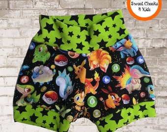 Cuffed Waist Shorts, Pikachu, Pokemon Clothing, Boy Shorts Set, Toddler Shorts Set, Trendy Kids Clothes, Baby Boy Shorts, Boy Birthday Gift