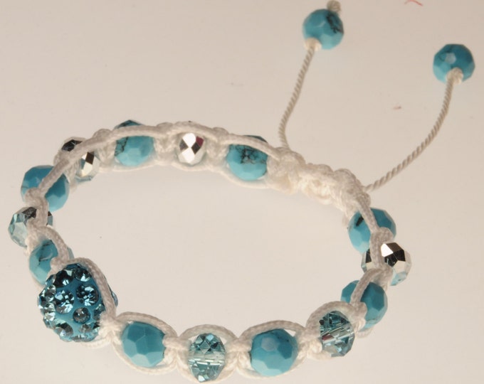 Blue turquoise bracelet talisman amulet turquoise amulet bracelet female Blue gift Christmas New Year's Valentine's Day stylish gift woman