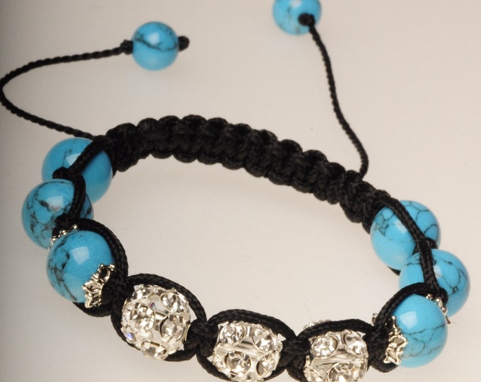 Blue turquoise bracelet talisman amulet turquoise amulet bracelet female Blue gift Christmas New Year's Valentine's Day stylish gift woman
