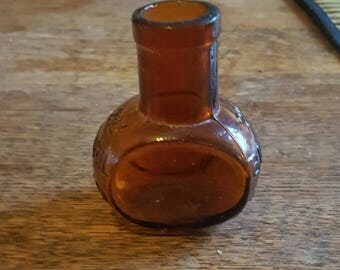 Vintage small glass bottle oddity victorian curiosity