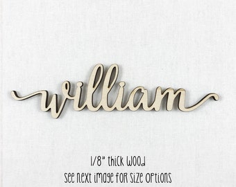 Custom Wood Word, Wooden Name, Custom Laser Cut Wood Name, Nursery Decor, DIY Laser Cut Wood Shapes, lowercase letters