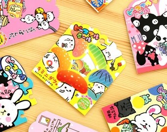 Japanese Sticker Flakes Set, Kawaii Sticker Seals Pack, Cute Planner Sticker Seals Flakes from Japan, Set of Cute Stickers