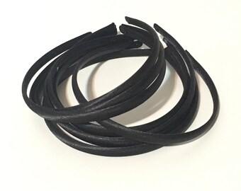 Black Satin Headbands,10mm Headband,Skinny SatinHeadbands,Wholesale Headbands for Girls,Hair Accessories for toddlers,Bulk Headbands