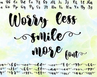 Cursive font svg, eps, png, cdr, file for Cricut, cut file for cutting machines, instant download