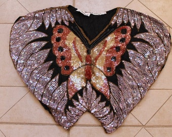 Sequin butterfly top | Etsy