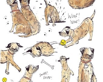 Greetings Card - Terriers