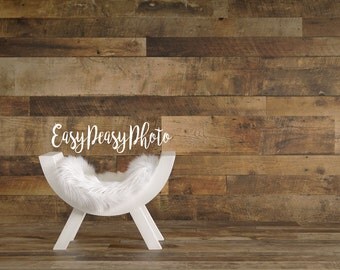 Newborn Digital Backdrop Background Prop Photography Photo Props Winter Curved Bench Faux Fur Valentie's Day Hardwood Floor Harvest Rustic