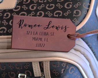 Personalized luggage tag, personalized luggage tag leather, custom luggage tag, luggage tags personalized, leather luggage tag personalized