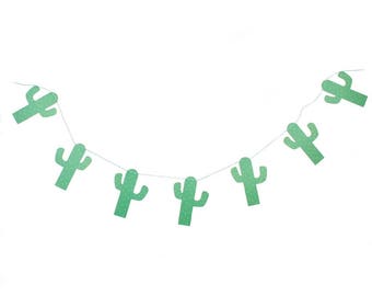 Cactus Party Garland, Cactus Banner, Cactus Decor, Fiesta Party Decor, Cactus Party, Fiesta Baby Shower, Fiesta Birthday, Cactus Garland