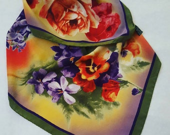 Vintage pure silk scarf Made in Italy