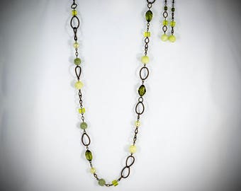 Green(Olive) and Brass Asymmetrical - GN19