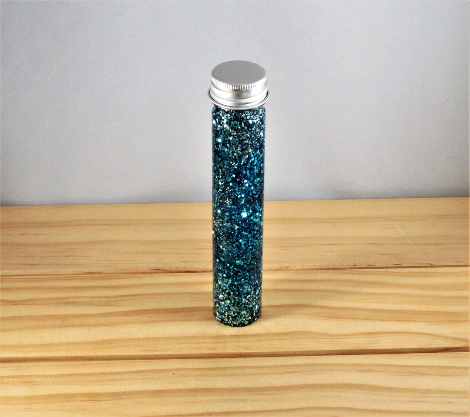 One Glitter Tube Calming Blue Glitter Sensory Toy Fidget