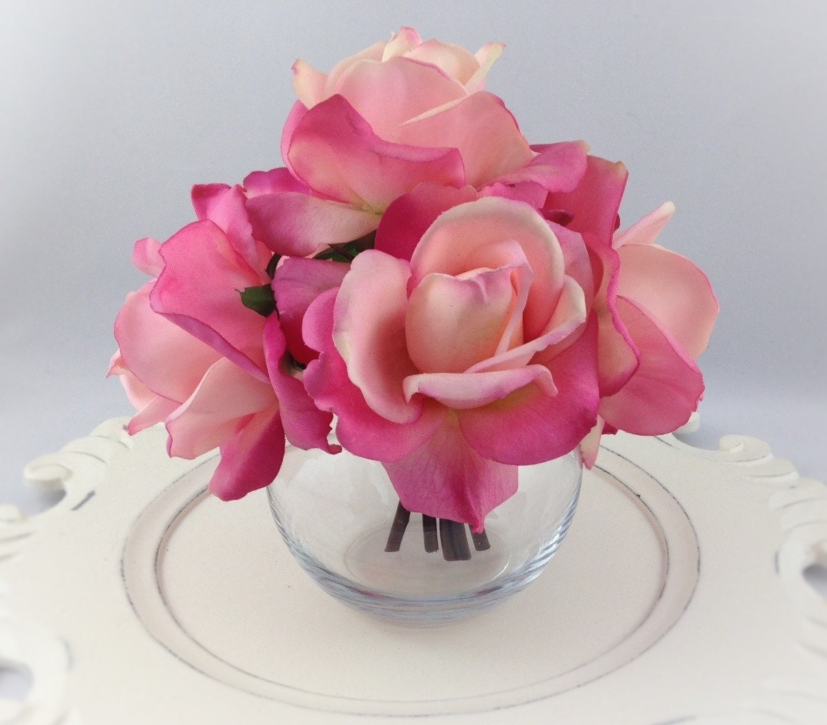 Real Touch Roses choose color Silk Floral by ForeverpetalNYC