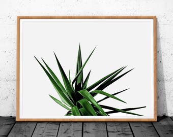 Tropical Leaf Print, Leaf Art, Green Leaf Print, Green Wall Art, Green Art, Leaf Decor, Tropical Leaf, Leaf Printable, Botanical Print, Art