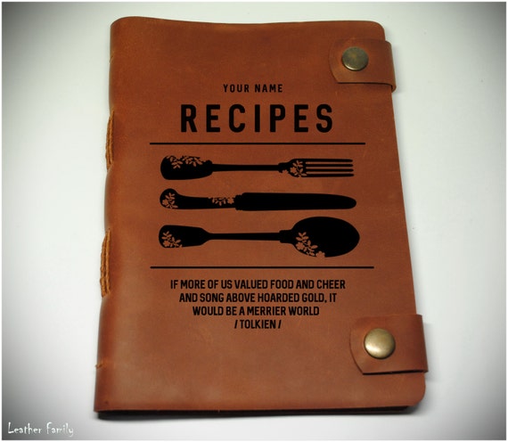 personalized cookbook leather recipe by leatherfamilyua on personalized cookbook leather recipe by leatherfamilyua on
