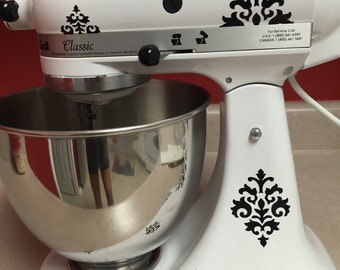 Damask Kitchenaid Mixer Decals