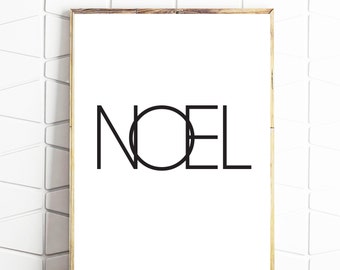 noel printable art, noel decor art, noel wall print, noel wall art, noel download, noel modern art, minimalist noel art