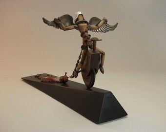 Fine Art Assemblage, "Icarus in Chains"