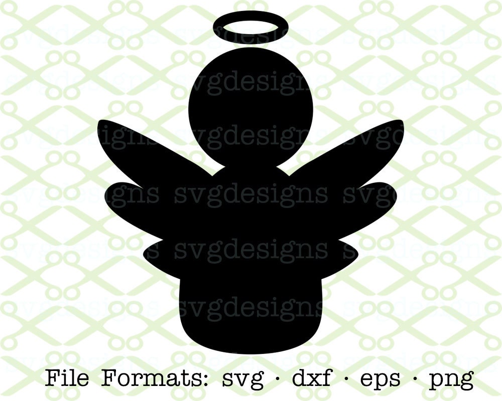 Angel SVG Dxf Eps & Png. Digital Cut Files for Cricut
