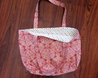 Shopping Bag, Reversible, Reusable Grocery Bag, Market Bag, Tote Bag, Rolls Flat, Multiple Colors, Ships Now, Eco Friendly, Sustainable