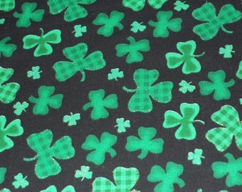 Plaid Green Shamrocks