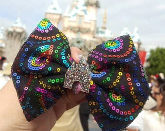 Rainbow light parade bow