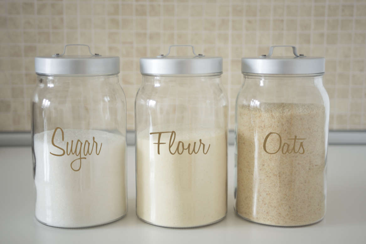 Vinyl Kitchen Pantry Labels//Health Food Pantry Labels